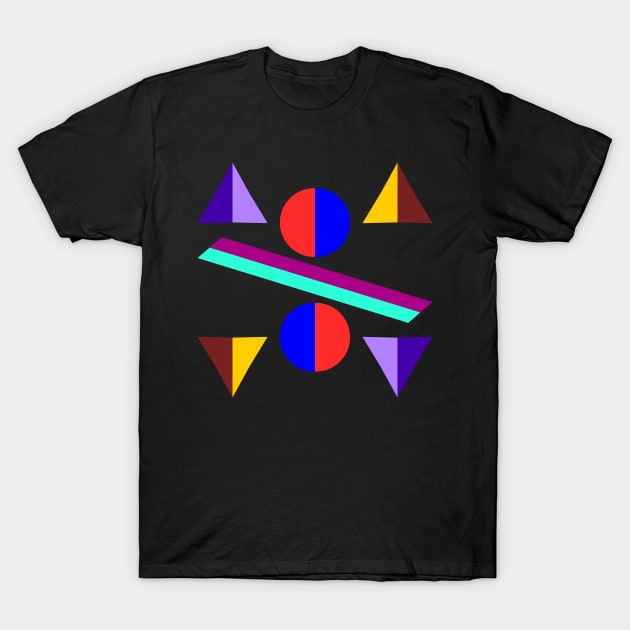 Balancing Bauhaus shapes T-Shirt by Dauri_Diogo